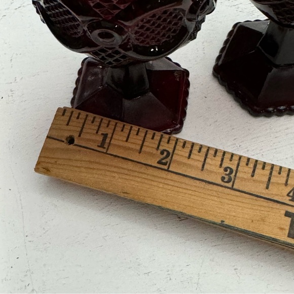 Vintage Avon Cape Cod Collection Vintage Cordial Sherry Red Goblets Retro - Picture 13 of 13